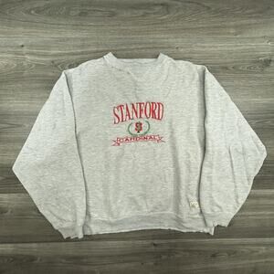 Vintage 90s Stanford Cardinal Sweatshirt Mens Large NCAA College Football Logo 7